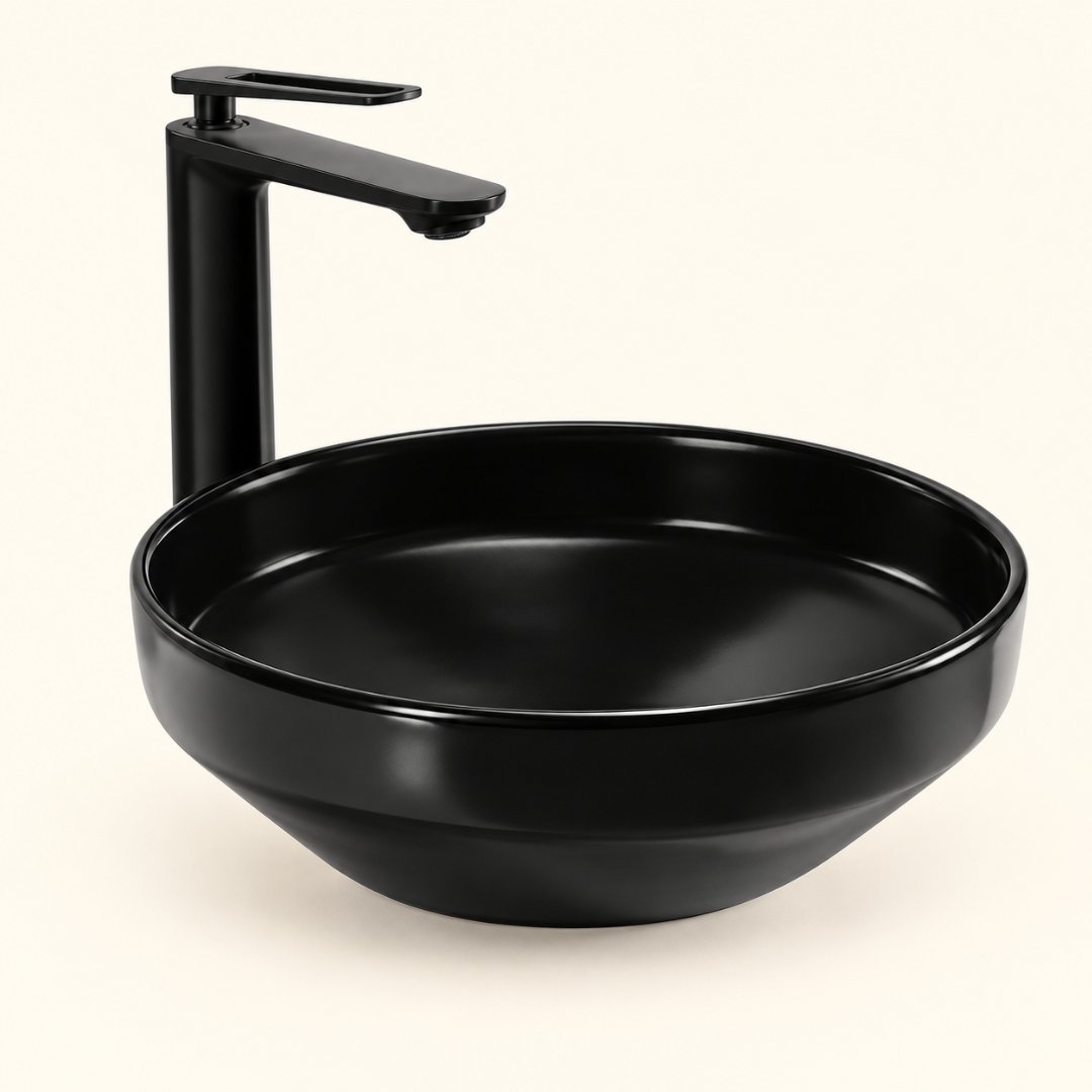 FLAIR - BLACK, table top basin (view 2)